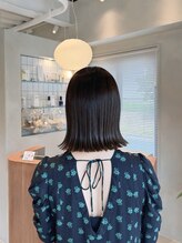 ペブル(pebble)&nbsp;ボブ/外ハネボブ/透明感/艶髪/髪質改善/明石/大久保