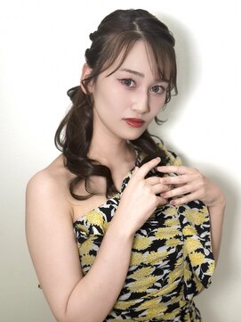 宣材サロモ撮影。色気たっぷりハーフアップVOL3.0