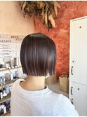 切りっぱなしボブ