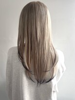 エル セルカ 高田馬場(el CERCA)&nbsp;ロングレイヤースタイル×ミルクティーベージュエンドカラー