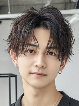 ケシキ 表参道 原宿(kesiki.) ルーズパーマセンターパート