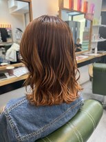 エマ 浦上駅前店(EMMA)&nbsp;透明感ケアカラー×こっくりオレンジブラウン