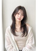 シースルーバング×レイヤー/大人女性/学生さん/20代/30代/40代