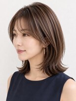 サーカス バイ ビュートリアム 青山(CIRCUS by BEAUTRIUM) ボブ ミディアム レイヤー ハイライト 脱白髪染め 30代40代50代