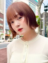 フォト 新宿三丁目(foto) 小顔黒髪オリーブグレーココアベージュボブ髪質改善ブリーチ新宿