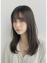 リタ 枚方(Rita)&nbsp;夏カラー最適◎ミディアム顔周りレイヤー暗めブリーチなしカラー