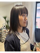 ファヴォリ(favori)&nbsp;【favori自由が丘】やわらか縮毛矯正 ストレート オリーブカラー