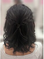 ホワイト 栄駅店(White)&nbsp;編み込みハーフアップ
