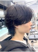 銀座メンズパーマフェザーパーマシャドウパーマセンターパート