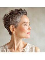 アンサ 阪急桂店(ANSA)&nbsp;大人ベリーショート/秋/50代/60代/グレーヘアー/ミセス