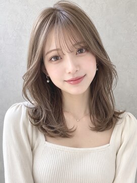 アースオーセンティック 立川店(EARTH Authentic) ミルクティーベージュ×ミディアムレイヤー