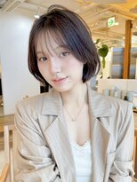 ビーチ(BEACH) ★ナチュラルショートレイヤーボブミントブラウンダークパープル