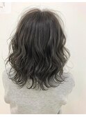 大人かわいい低音デジタルパーマ☆アッシュ☆イメチェン