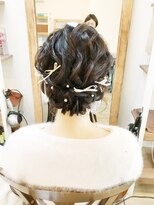 ロカット サロン(Roquat Salon)&nbsp;ロングシニヨンアレンジ【ヘアアレンジ　立川/八王子/立川南】