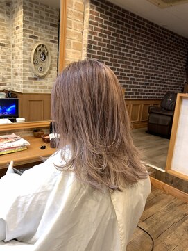 ラ ブレア(La Brea) バレイヤージュ ピンクシルバー