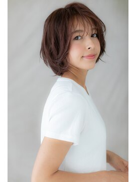 カバーヘア ブリス 大宮西口(COVER HAIR bliss) ココアブラウンくせ毛風ひし形小顔ミニボブ304Z大宮20代30代40代