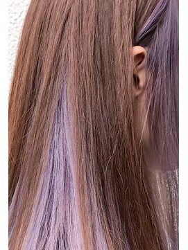 ポット バイ クレドガーデン 大宮東口店(pote by CRED GARDEN) 人気インナー/イヤリングカラー/艶髪ロング/透け感/ラベンダー