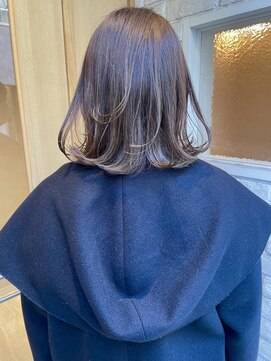 ニア 清澄白河(nir) 〈清澄白河 半個室〉レイヤーボブ/シアーグレージュ