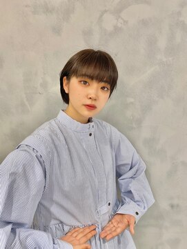 インフィニティ 新富町(Infinity) 【小顔に見せたい】耳掛けミニボブ