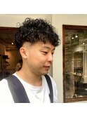 強めカールメンズパーマ