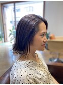 大人可愛い20代30代40代小顔ミディアム外ハネボブ