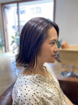 ムスビ(hair musubi) 大人可愛い20代30代40代小顔ミディアム外ハネボブ