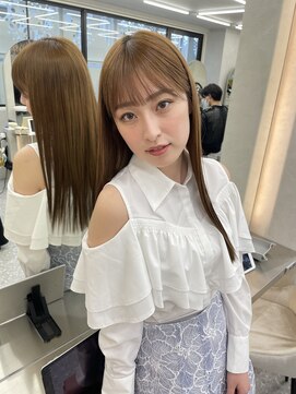 ロンド マーレ 天神大名店(Lond mare) イメチェン/チェリーブラウン/フェミニン/ダークアッシュ/束感