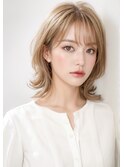 透明感ベージュカラー