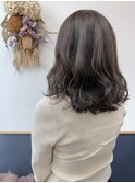 ブリーチなし透明感カラーブルーアッシュグレージュカラー