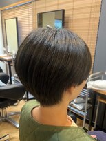 アルター(aL ter)&nbsp;マッシュショート［黒髪/グレーベージュ//前髪パーマ］