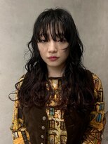 オンドバイサク(ondo by Saku)&nbsp;顔まわりカット/インナーカラー/暖色カラー/20代