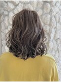 #アッシュベージュ#コントラストハイライト