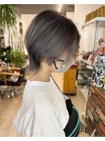 ルーナヘアー(LUNA hair)&nbsp;『京都 ルーナ』ショートウルフバレイヤージュ 30代40代50代60代