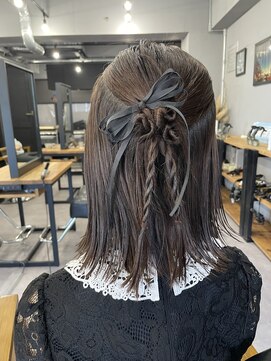 ウェイビー 桜木町店(WAVY) 【WAVY hair set】韓国風シックなハーフアップ