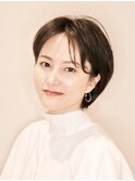 大人の華やかショートヘア　３０代４０代５０代