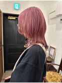 マッシュウルフ☆ピンクカラー☆  20代30代40代人気◎