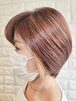 松本平太郎美容室 国立店 グラデーションボブ×イノア×ハイライト/30代40代50代60代