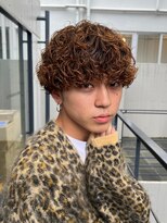 プードルパーマスパイラルパーマメンズマッシュウルフ刈り上げ