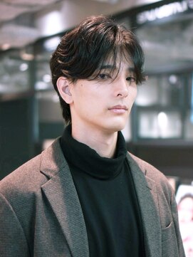 アルバム 銀座(ALBUM GINZA) 韓国マッシュニュアンスパーマフェザーショート_ba540372