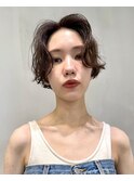 パーマショートパーマボブパーマセンター分けパーマハンサム