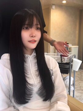 アンククロス 渋谷(ANKH CROSS) 髪質改善/シャギーレイヤー/黒髪ロング