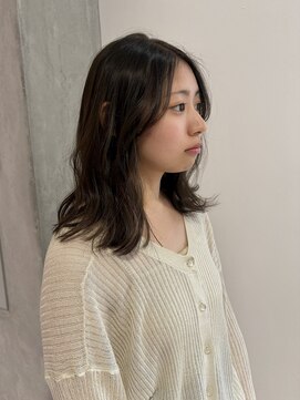 ヨーク(YOKE) 【YOKE】ダブルカラーオリーブグレージュくすみカラー顔周り