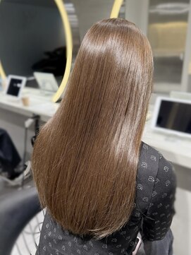 ロンドウル 熊本(Lond ulu) ウェーブミディアムメルティカラー×ブリーチなし韓国【熊本】