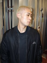メリケンバーバーショップ トーキョー(MERICAN BARBERSHOP TYO)&nbsp;BURGメンズカットアップバングスパイキーショートスキンフェード