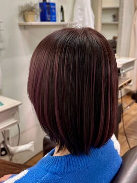 エクファ ヘア リゾート 大津 瀬田店(ex-fa hair resort) くびれヘア/アプリコットオレンジ/ハイライトカラー/大津/瀬田