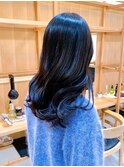 Say.ロングレイヤーアッシュブラックネイビーグレー表参道青山