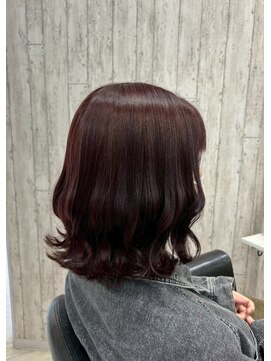 パーミルヘアーピピ(permille hair pipi) ボブ×外ハネ×ピンクブラウン