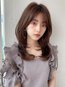 エイミーバイアフロートザガーデン 浦和店(amie by afloat the garden) フェイスレイヤー×ナチュラルセミロング【浦和】