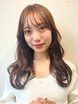 カバーヘア ブリス 大宮西口(COVER HAIR bliss) コテ巻き風パーマ×小顔レイヤー×透明感ココアベージュp大宮