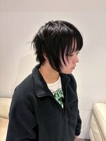 ベレーザ 渋谷(BELEZA)&nbsp;17277黒髪レイヤーショートシャギーミニマルボブアグレージュ